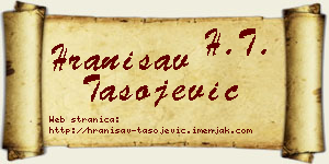 Hranisav Tasojević vizit kartica